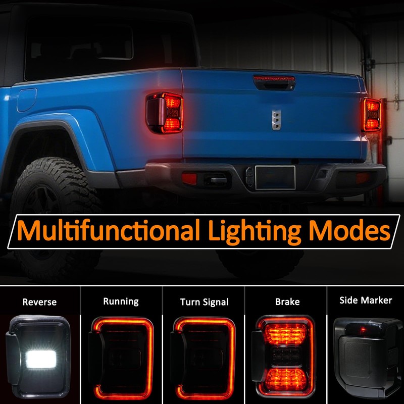 Gladiator JT Tail light, LED Tail Lights Compatible with 2020-2025