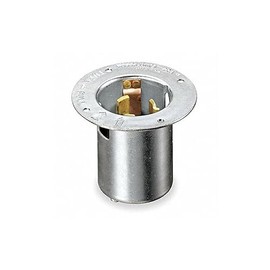 Hubbell CS6375 Locking Inlet, 50 amp, 125/250V, 3 Pole and 4 Wire