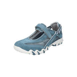 ALLROUNDER by MEPHISTO Women's NIRO Mary Jane Flat, Jeans Suede, 9