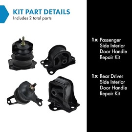 TRQ TRQ Engine Motor & Auto Transmission Mount Kit Set of 4 for 98-02 Accord 2.3L