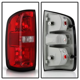 ACANII - For 2015-2022 Chevy Colorado Factory OE Style Red Clear Tail Light Brake Lamp Replacement Left Driver Side