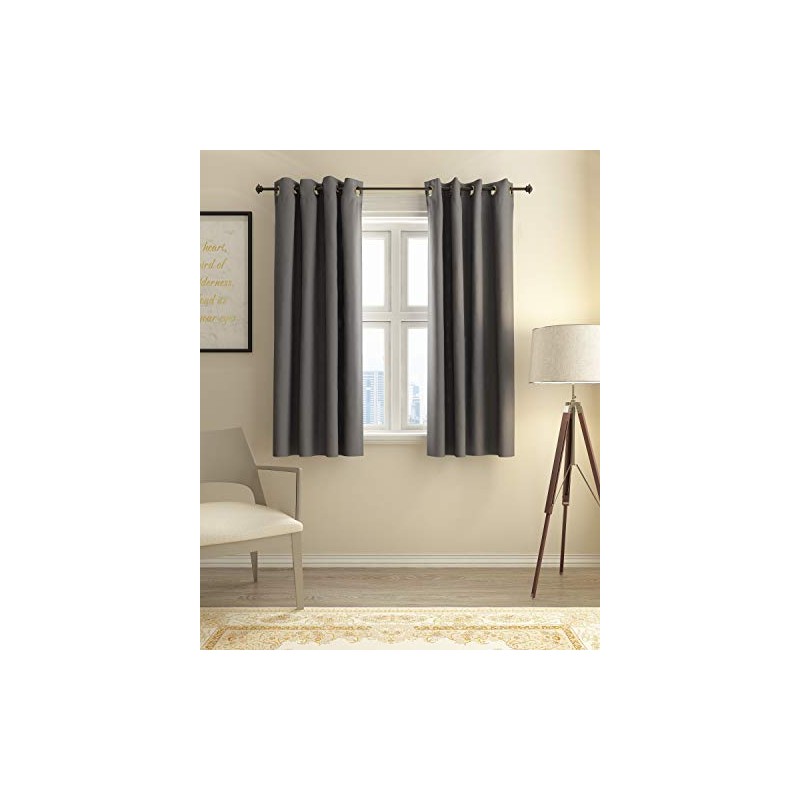 Furinno Collins Curtain 52x63 inches Dark Grey