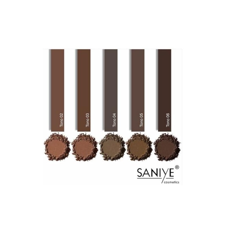 Saniye Sombra y Gel Pomada Para Cejas Cepillo Incluido Long