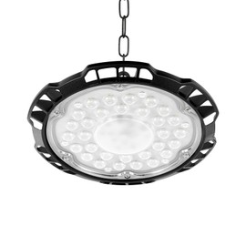 Sararoom Spotlight Industrial Lamp Hall Spotlight Workshop Lamp - 150 W UFO LED High Bay Light 15000 LM Construction Spotlight, 6500 K Cool White Industrial Ceiling Light Chandelier for Workshop