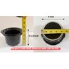 Mini Chocolate Fondue Slow Cooker, Stainless Steel, Black