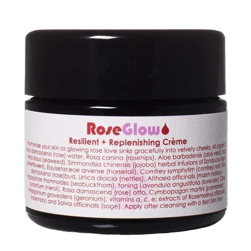 LIVING LIBATIONS - Organic/Wildcrafted Rose Glow Face Creme | Natural,