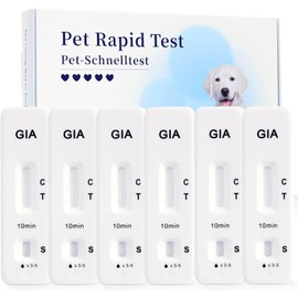 Galle Bear 6 x Giardia Quick Test for Dogs and Cats, Giardia Test, Qualitative Giardia Test