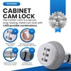 Combi-Cam Combinated Lock 7850R - Large Chrome Cam Lock |