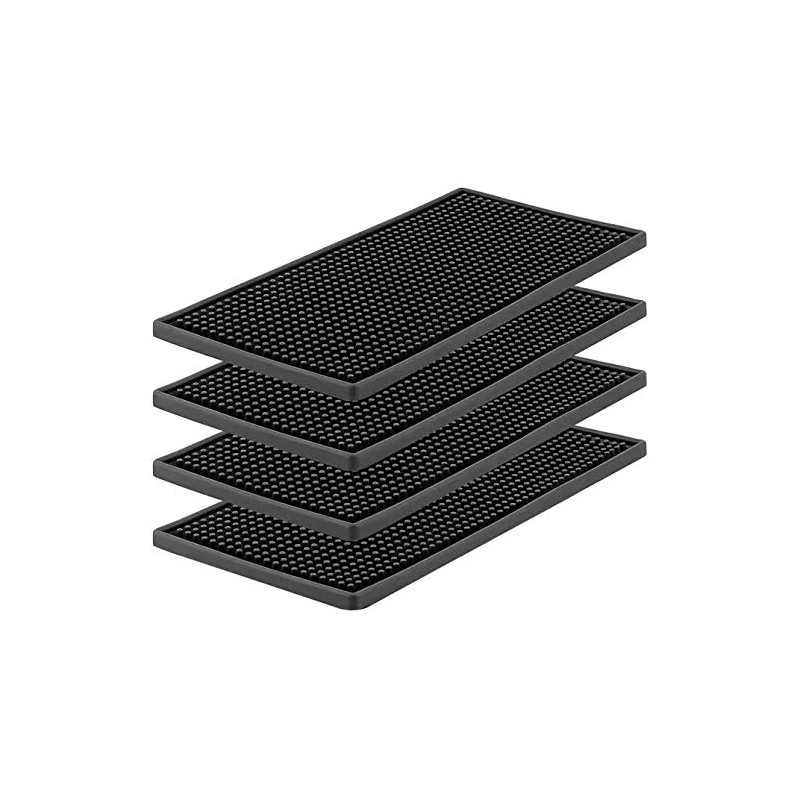 Rubber Service Bar Mat, Anti-slip12" x 6" Rubber Bar Spill