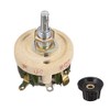 sourcing map Wirewound Ceramic Potentiometer Variable Rheostat Resistor 25W 50R