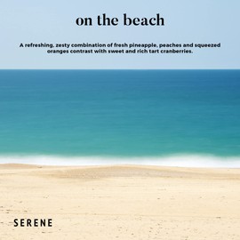 Hidden Label Large Scented Candle, On The Beach, 30oz 3 Wick Huge Candle, Serene Collection Slow Burn Natural Soy Candles for Home Scented