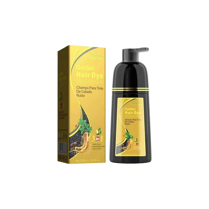 Shampoo Tinte Dexe Dorado 3en1 Rubio Natural Castaño 500 Ml