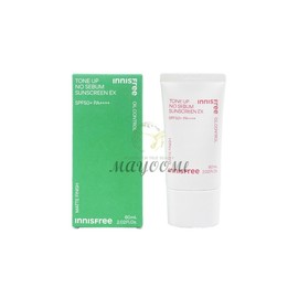 Innisfree Tone Up No Sebum Sunscreen EX 60ml / 이니스프리 톤업 노세범 선스크린 EX 60ml