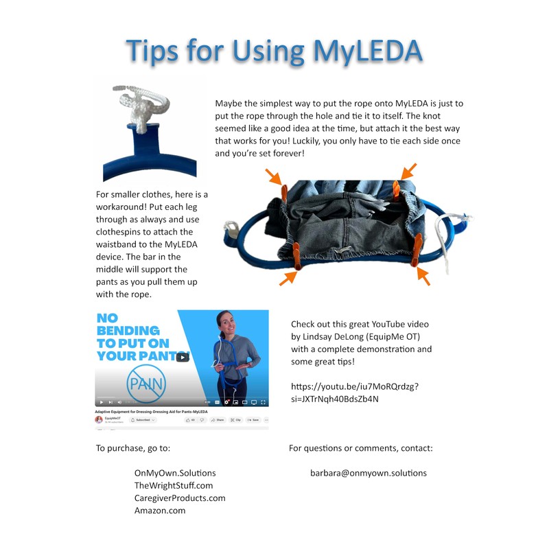 Lower Extremity Dressing Aid (MyLEDA)