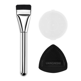 LIANGNISHI Black Pineapple Dry and Wet Powder Puff, Slim Non-Sticky Makeup Puff 3 in 1 Set-01