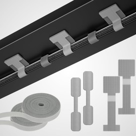 YITOMU (Gray) Cable Clips, Cord Ties for Organizing, Cable Tie, Cable Tie, Organization, Cable Ties for Organization, Crawling on Walls, Office Supplies, Desk Areas, Popular, Stationery