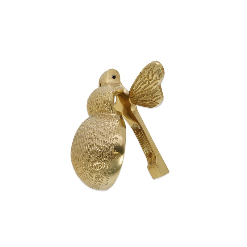Infinity Decor Door Knocker Bumble Bee Made of Polished Brass