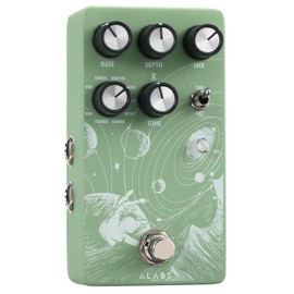 ALABS NOVADRIFT - Pedal de guitarra modulación | 9 en 1 efectos multimod rotatorios, coro, flanger, trémolo | expresión integrada, estéreo verdadero, analógico seco, tempo de toque, bypass/búfer