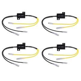 Aofan 4pcs Motorcycle LED Load Resistor for Turn Signal Indicator Flash Fix Error Code 25W 6.8Ohm