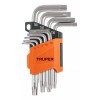 Truper Juego 9 Llaves Torx C/organizador Abatible, Truper 15554