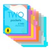 Enday Dividers with Pockets for 3 Ring Binder, 8 Subject