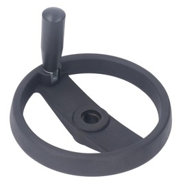 VBESTLIFE 3 Spoked 7.87 inch Hand Wheel with Revolving Handle for Lathe, Milling, and Grinding Machine, 18mm Hole Diameter