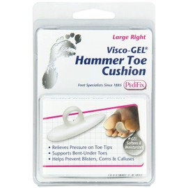 PediFix Visco-Gel Hammer Toe Cushion, Large Right 1 ea (Pack of 2)