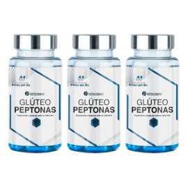 Kit 3 Frascos Peptonas Colágeno Crecimiento Muscular Glúteos