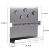 LuHeToz Stainless Steel Key and Letter Holder with Magnetic Memo
