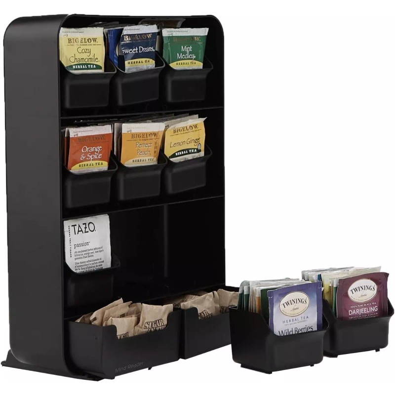 Mind reader Organizador Dispensador Te 11 Espacios Oficina Hogar Mind