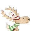 com-four® 2 x Decorative Stand for Christmas, Reindeer Made of