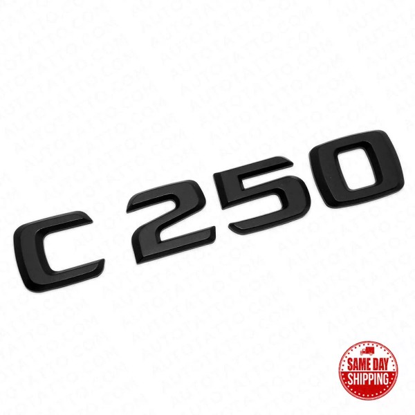 AutoTattoo 12-15 C 250 Letter Emblem 3D Trunk Logo Nameplate