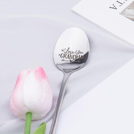 Nana Grandma Birthday Gifts for Grandma Granny Coffee Tea Spoon Gift for Nana Nan Retirement Christmas Gifts for Nanny Grandmother Birthday Gift for Women Coffee Lovers Love You Grandma Spoons