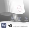 Bertreno Commercial Hand Dryer Bathroom 110V Compact Electric Hand Dryers