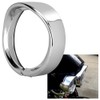 7in Silver Headlight Trim Ring Motorcycle Light for Touring Road