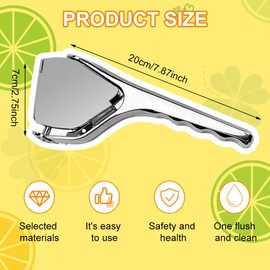 Lemon Squeezer, Ergonomic Stainless Steel Lemon Juicer - Handy, Robust Juicer Type for Citrus Fruits, Dishwasher Safe, Ideal for Lemons, Limes & Oranges, Compact & Space Saving