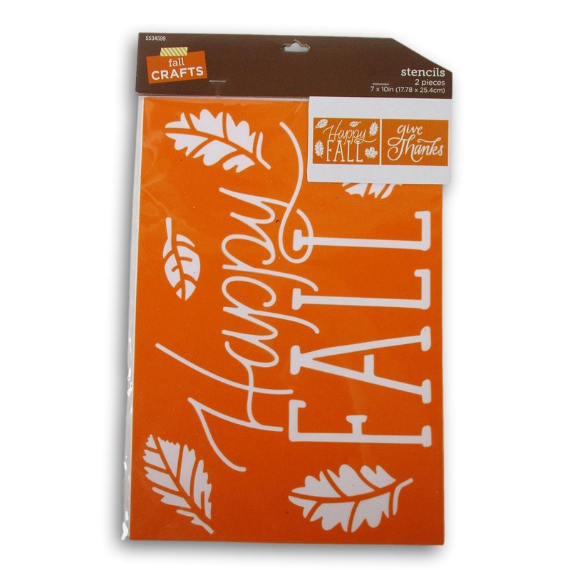 Painting Stencil - Give Thanks and Happy Fall - 7