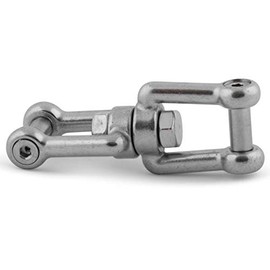 wellenshop Swivel Shackle M10 Stainless Steel with Hexagon Socket Shackle Swivel Boat