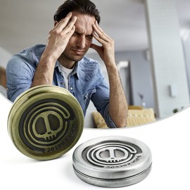 Magnetic Metal Fidget Slider, 2022 New Coin Decompression Toys ADHD Fidget Toys Adult EDC Casual Fidget Toy Magnetic Blocks, Sensory Toys Anxiety Stress Relief (Brass Coin)