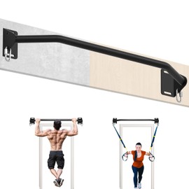 HWOOUSA HWOOUSA Pull Up Bar Wall Mounted-Heavy Duty Joist Mounted Pull Up Bar-Premium Strength Training Pull-Up Bars-Fast and Easy Installation for Home and Garage Use,Supports up to 600 Lbs