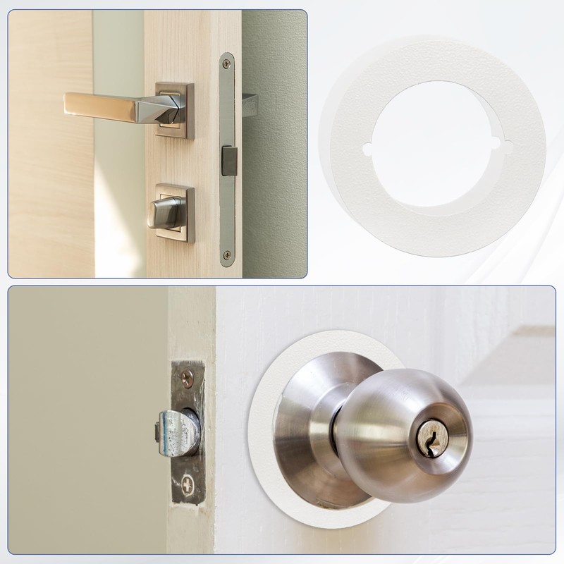 PATIKIL Door Knob Plates, 2 Pcs Round Plate Cover for