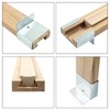 Rierdge 6pcs Wooden Drawer Slides, 14”/35cm Wood Center Mount Guide