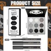Halloween Makeup Kit, Halloween Face Make-Up, Includes 3 Black Matte