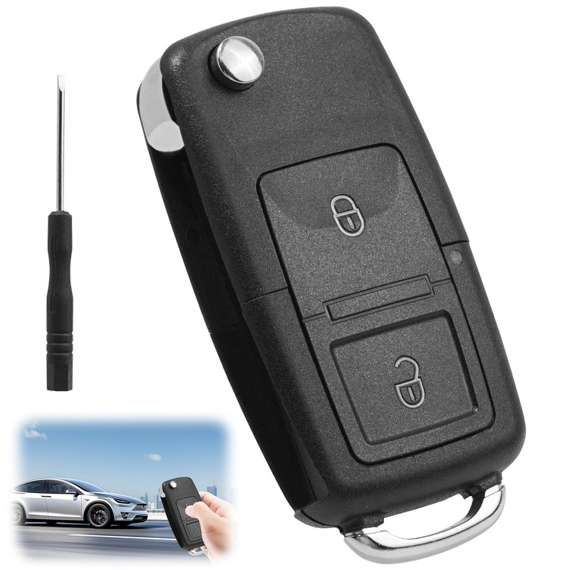 2 Button Key Shell Compatible with VW MK4 Bora Golf