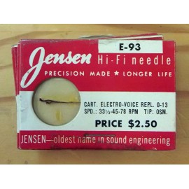 EV PHONOGRAPH NEEDLE FOR ELECTROVOICE 16, 16TT, 16-5, 22TT 26 JENSEN E93 351-MM13