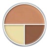 Kryolan Ultra Foundation Trio Paleta 3 Colores Nude 40g