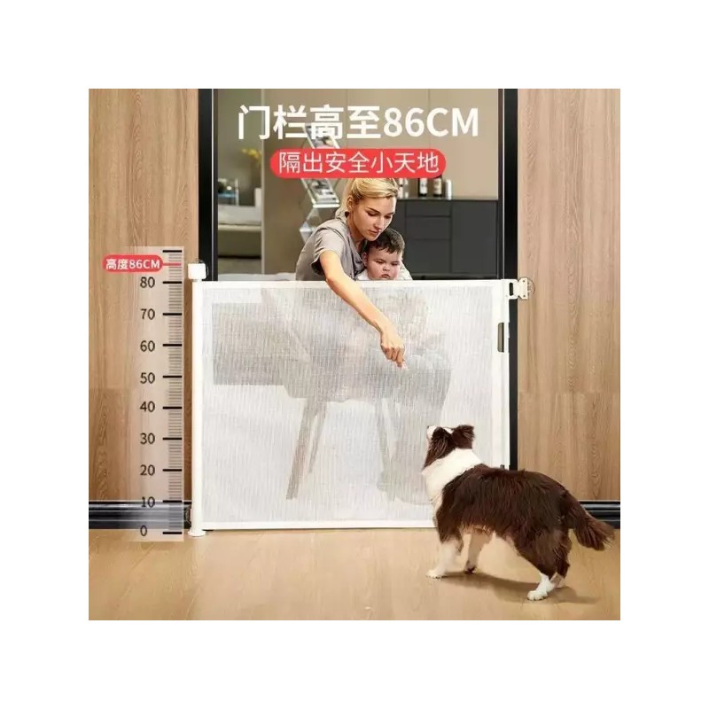 롤안전문 강아지 울타리 타공형 흰색 출입문 현관문 중문 [Q. 흰색