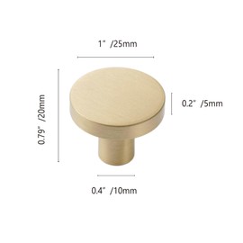 votuyet 2Pcs 1 inch Cabinet Knobs with Mounting Screws,which can be Used for Kitchen cabinets, Dressers, desks, and More