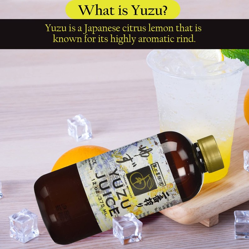 Yakami Orchard 100% Pure Japanese Yuzu Juice, 12 Ounce (Pack