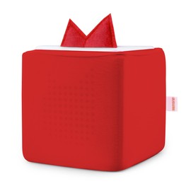Sleeve for Toniebox, with Cover for Tonie Ears, Stain-Resistant, Red